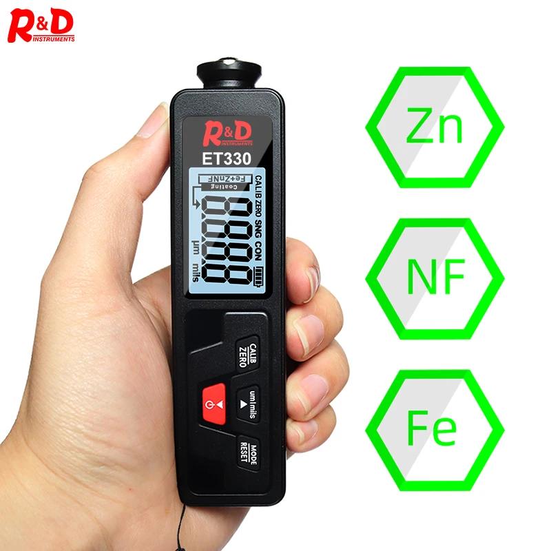 R & D-ET330 + ZN ڵ Ʈ β , ޴  β  ڵ 0-1500um Fe & NFe  ׽ 